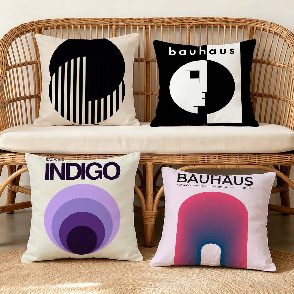 Century Textile & Sewing Supply Hours - Mid Century Modern Bauhaus Abstract Pillowcase