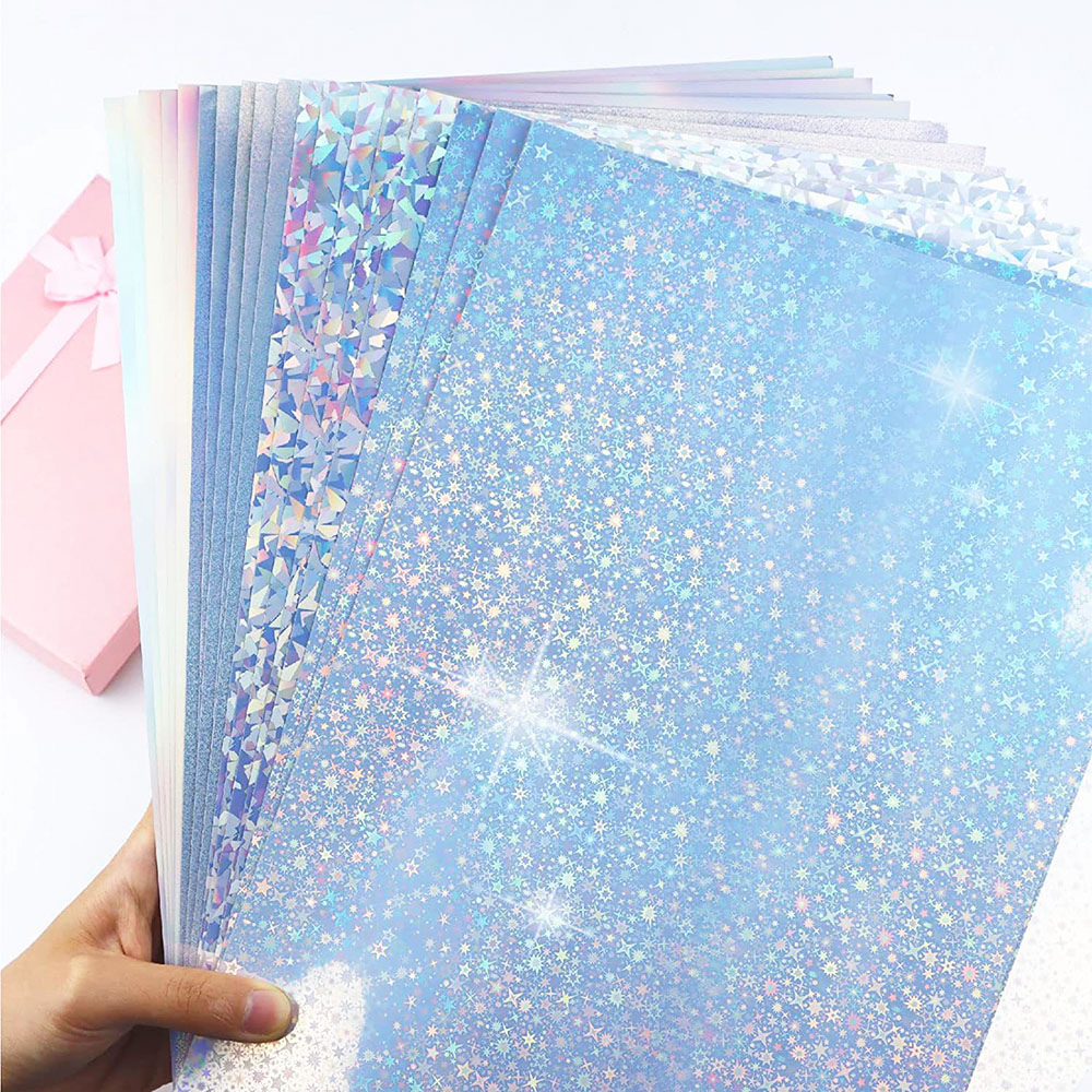 Pattern Tissue Paper - Glitter Self Adhesive Stickers Holographic Transparent