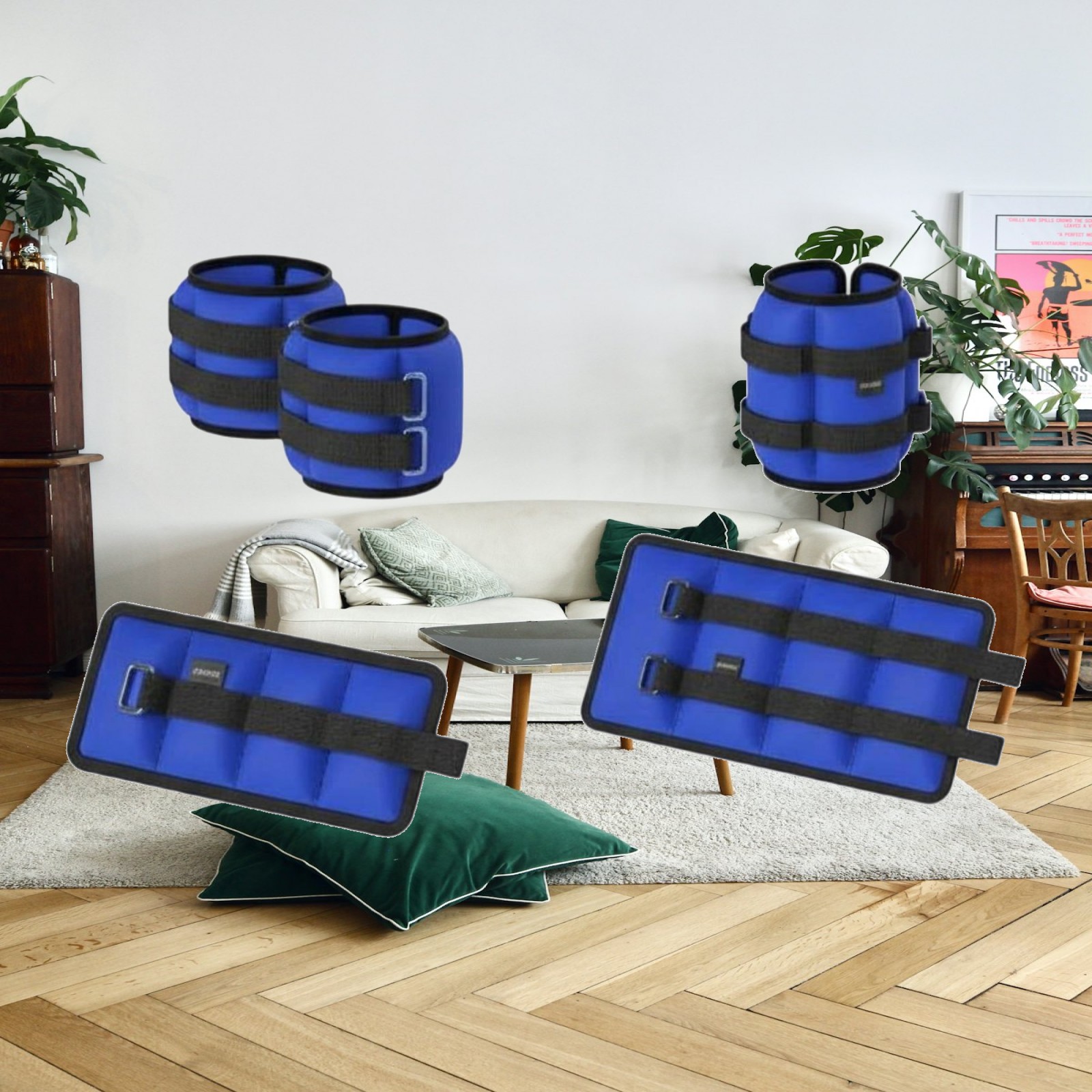 Fabric Weight Set - Leg Sandbag 1kg Ankle Weights Set