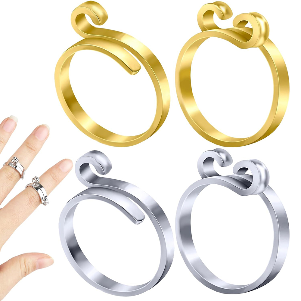 Knitting Crochet Loop Rings Kn - огляд і ціна Sewing Thimble Metal