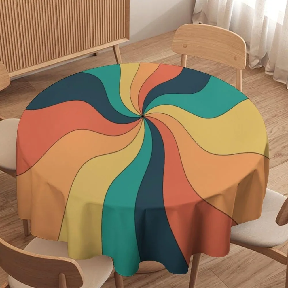 Retro Groovy Swirl Round Table - огляд і ціна Century Textile & Sewing Supply Hours