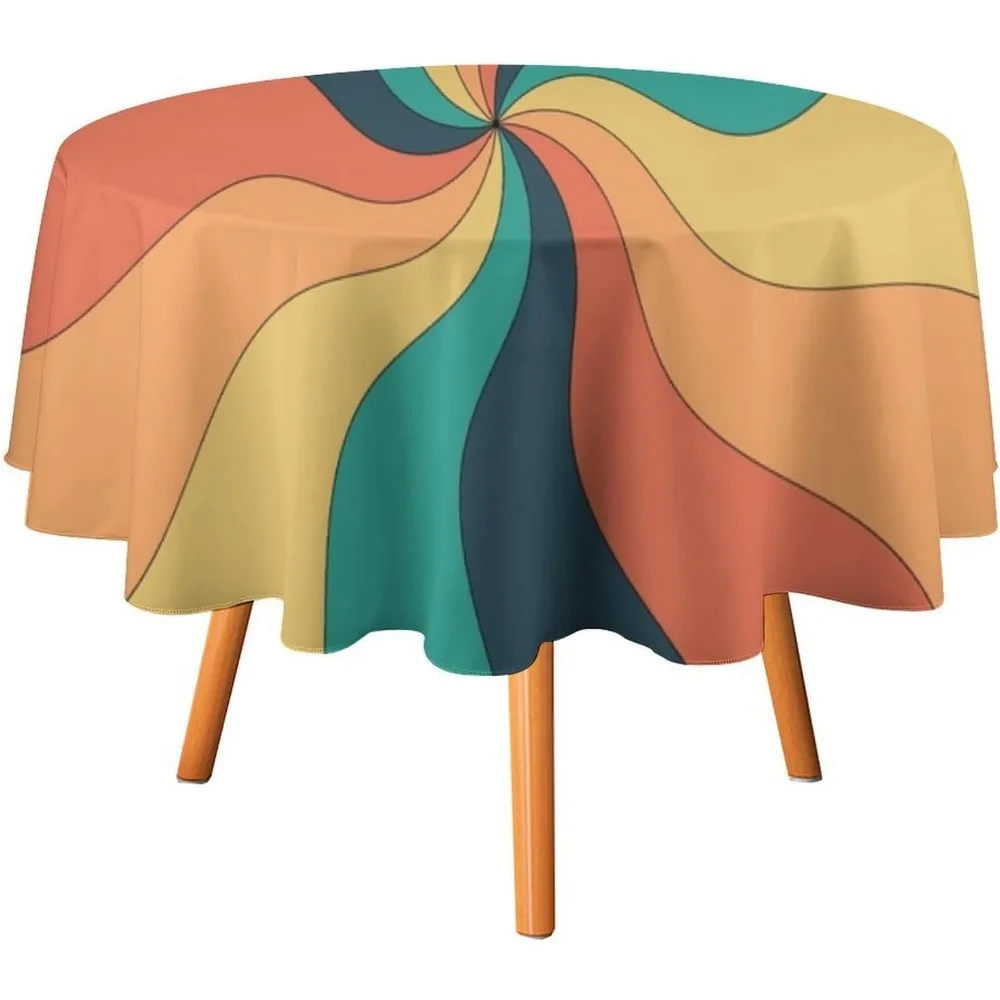 Retro Groovy Swirl Round Table - огляд і ціна Century Textile & Sewing Supply Hours