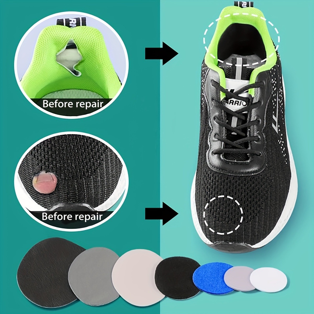 6 Pcs Self-Adhesive Shoe Patch - огляд і ціна Sewing Repair