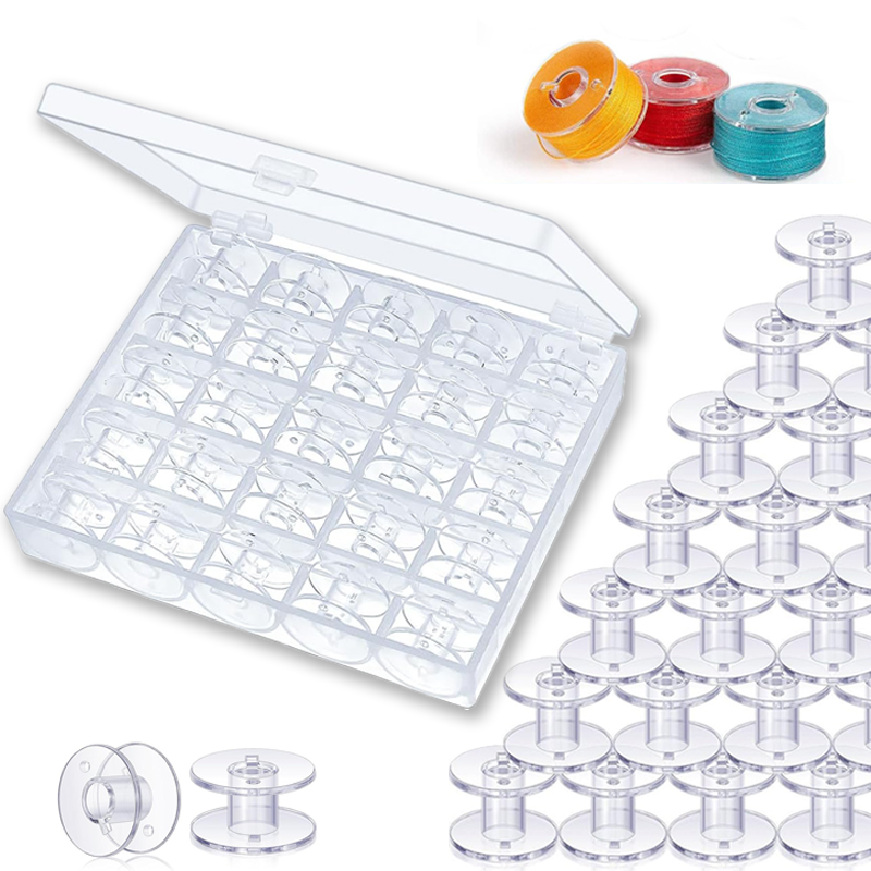 25pcs Home Sewing Machine Bott - огляд і ціна Bobbin Organizer Box
