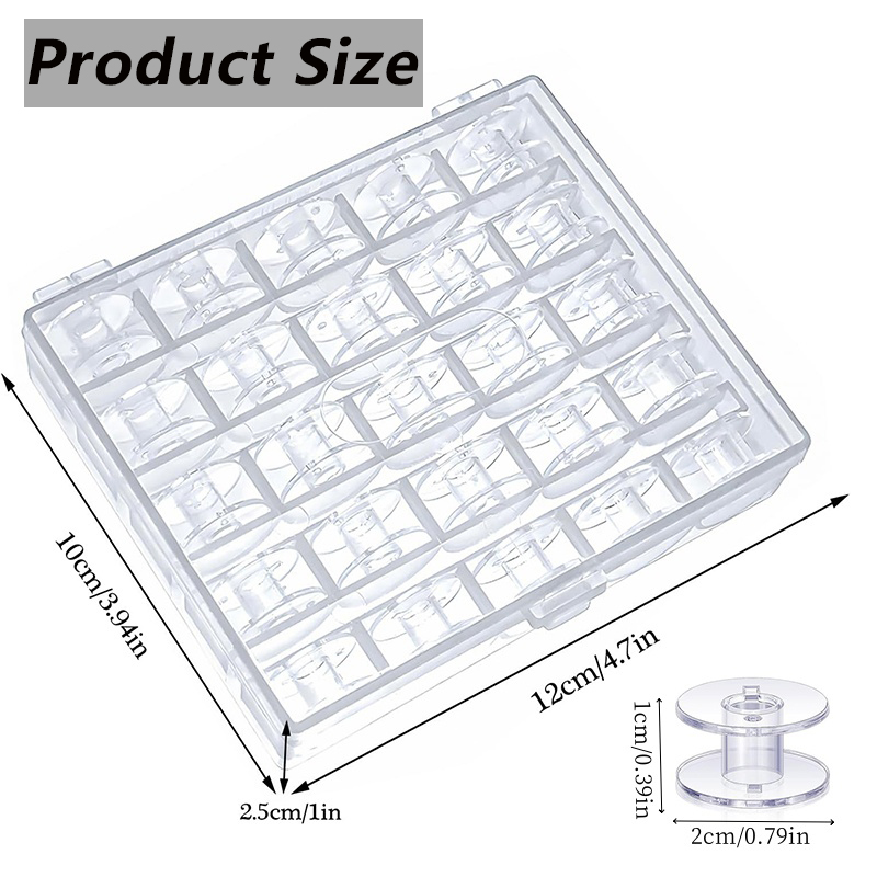 25pcs Home Sewing Machine Bott - огляд і ціна Bobbin Organizer Box