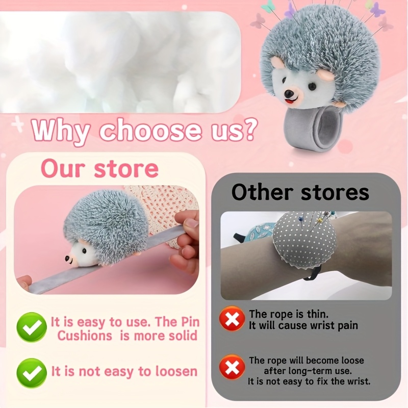 Hedgehog Wrist Pins Cushions f - огляд і ціна Sewing Pin Cushion