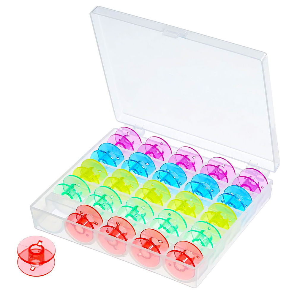 25Pcs/Set Plastic Threads Bobb - огляд і ціна Bobbin Organizer Box