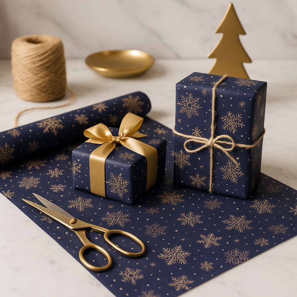 1 Roll Extra Long Dark Blue Sn - огляд і ціна Pattern Tissue Paper