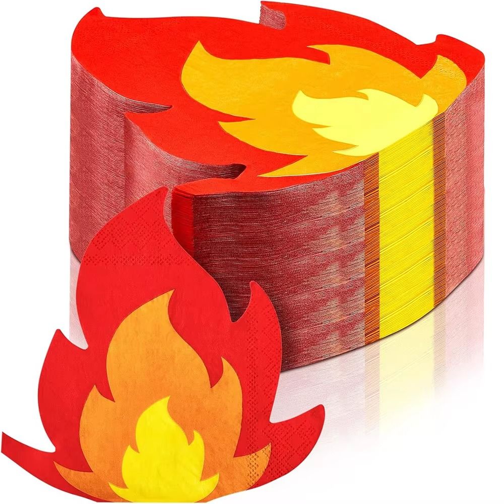 20PCS Unique Shape Flame Napki - огляд і ціна Pattern Tissue Paper