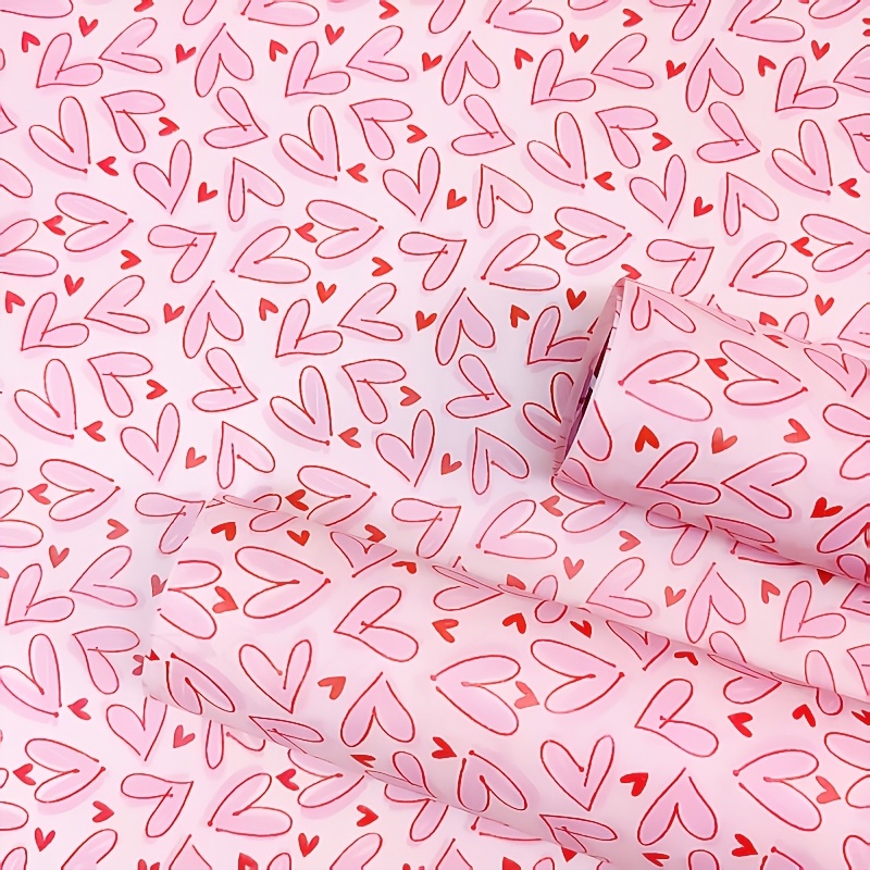 50 Sheets Bright Pink Heart Ti - огляд і ціна Pattern Tissue Paper
