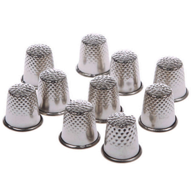 10Pcs Metal Aluminum Top Needl - огляд і ціна Sewing Thimble Metal