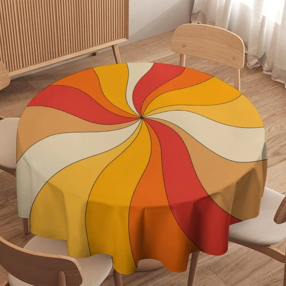 Retro Groovy Swirl Round Table - огляд і ціна Century Textile & Sewing Supply Hours