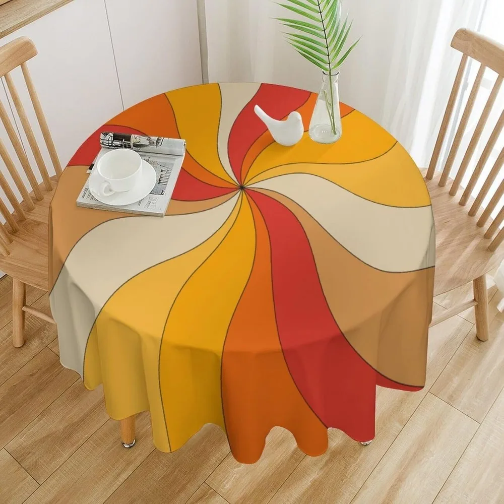 Retro Groovy Swirl Round Table - огляд і ціна Century Textile & Sewing Supply Hours