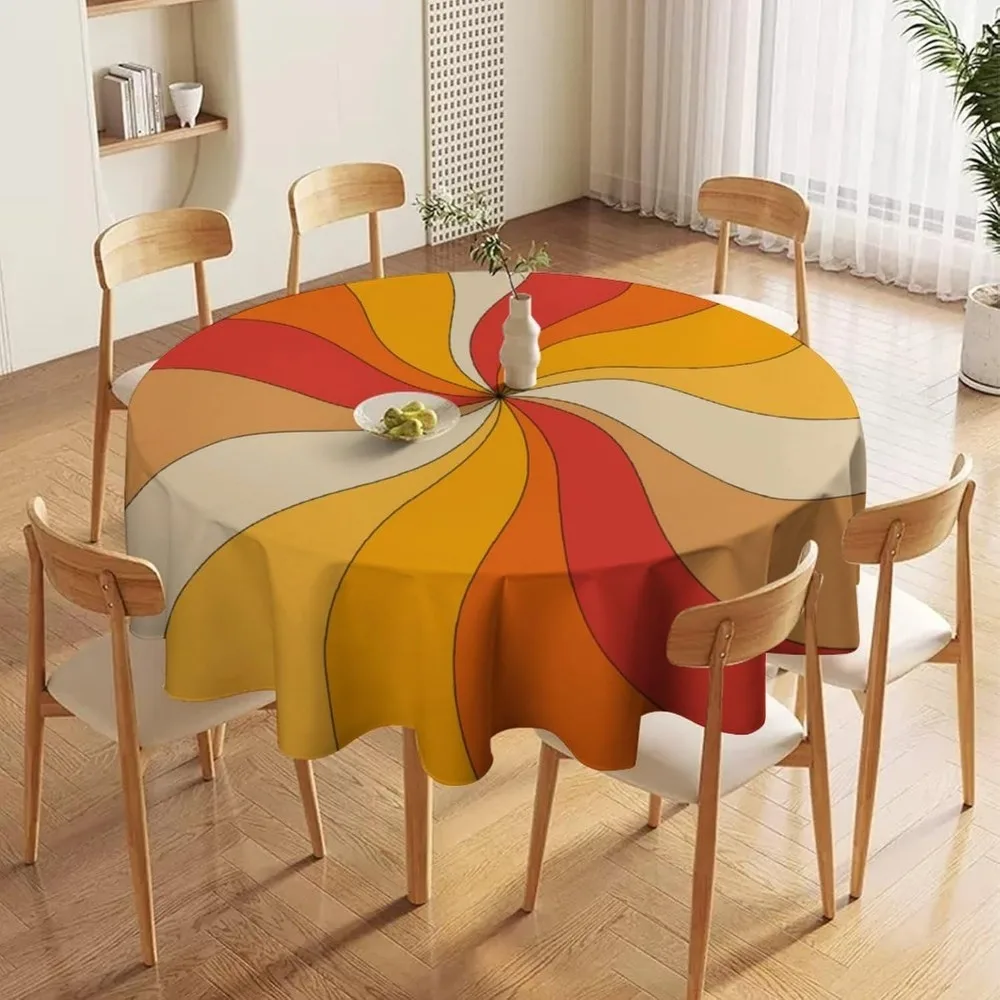 Retro Groovy Swirl Round Table - огляд і ціна Century Textile & Sewing Supply Hours