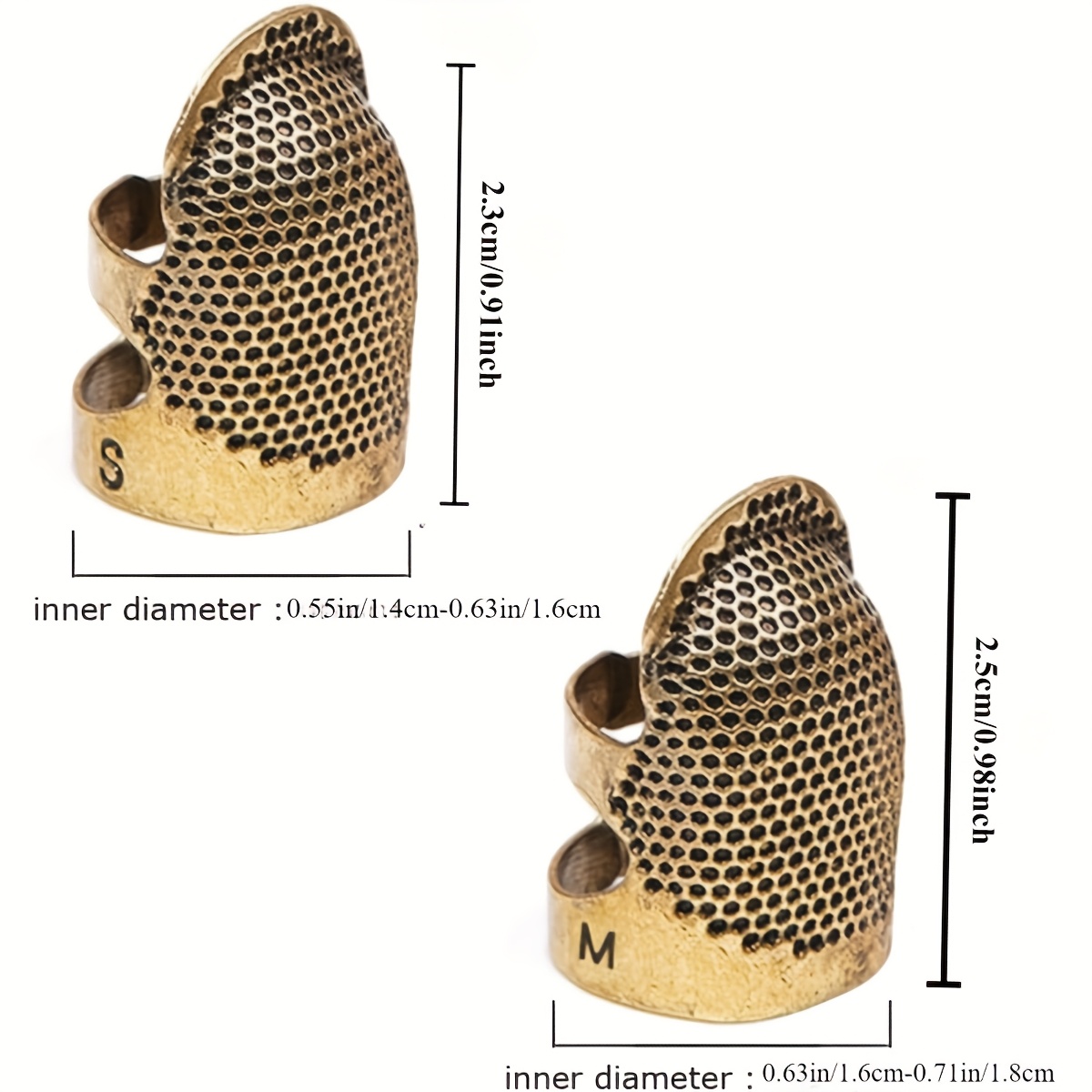 4pcs Sewing Thimble Finger Pro - огляд і ціна Sewing Thimble Metal